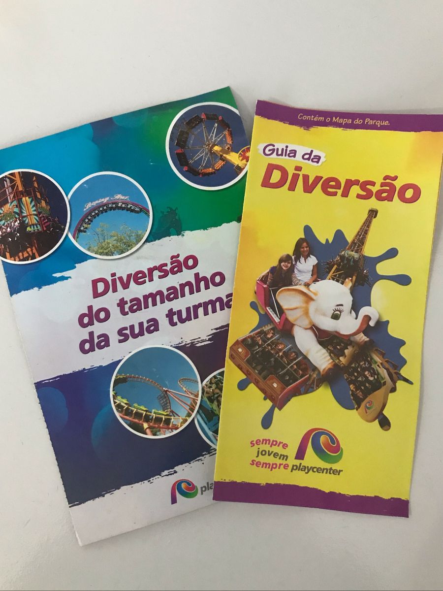 Kit Mapa e Autorização Playcenter | Produto Vintage e Retro Playcenter ...