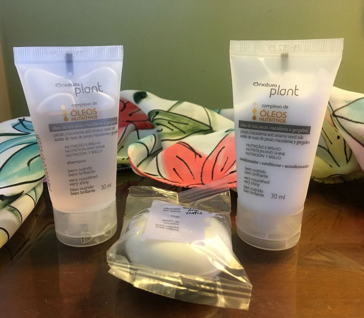 Kit Miniaturas Natura Plant para Viagem Complexo de Óleos Nutritivos