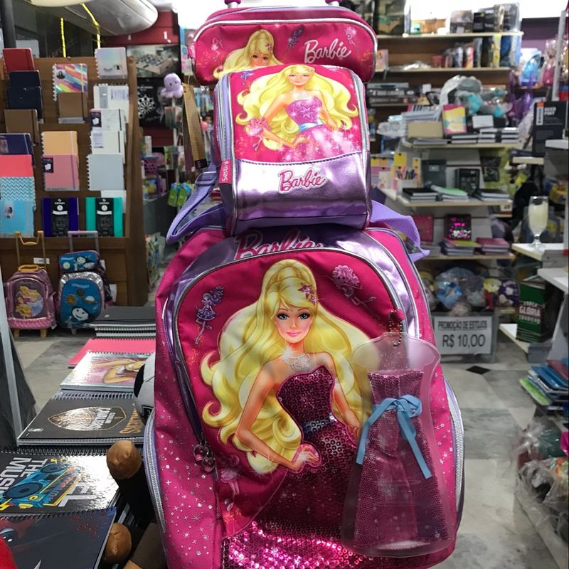 Mochilete Barbie A Princesa e A Pop Star G Rosa - Compre Agora