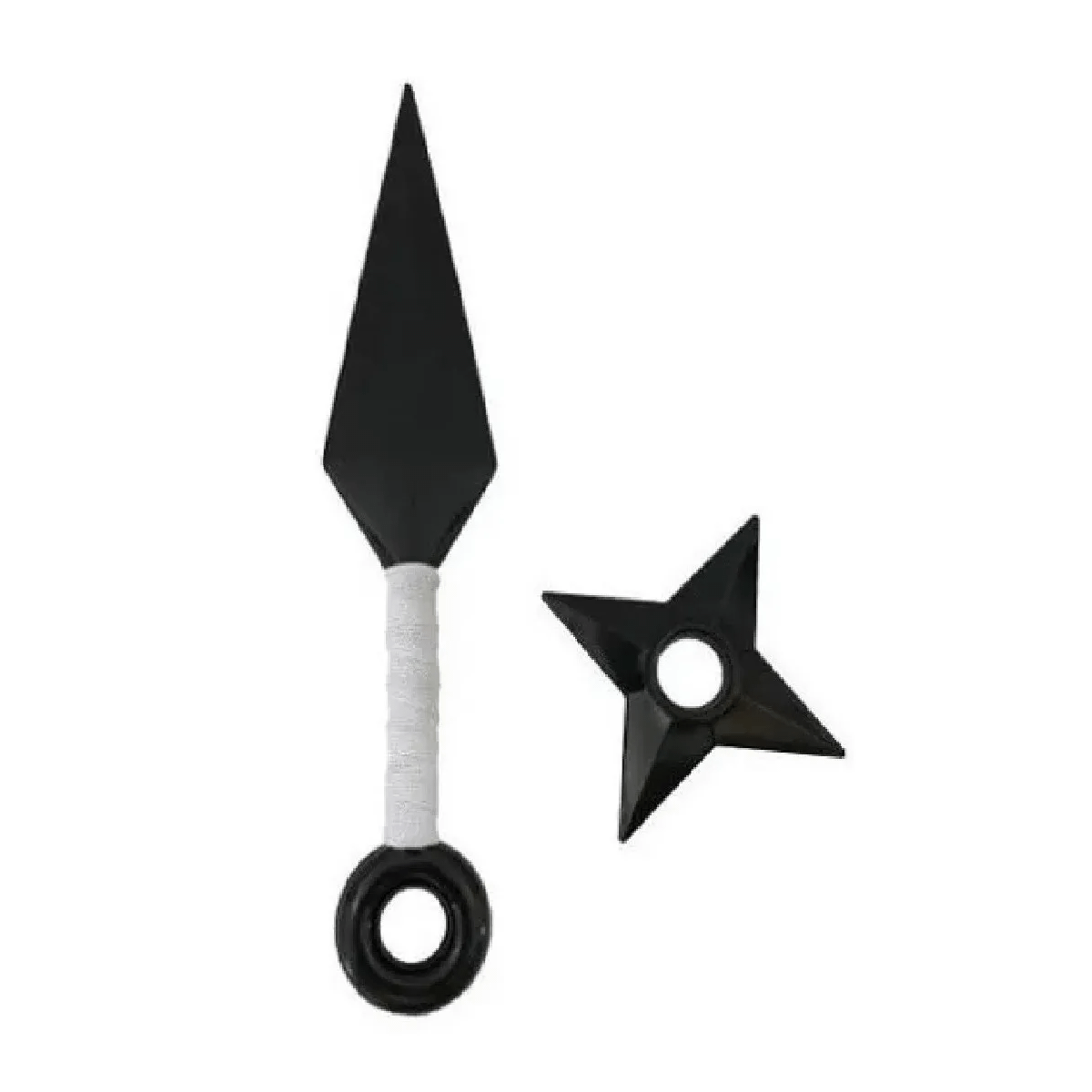 Kit Naruto Kunai 23,5cm + Shuriken 9cm Item Infantil Nunca Usado