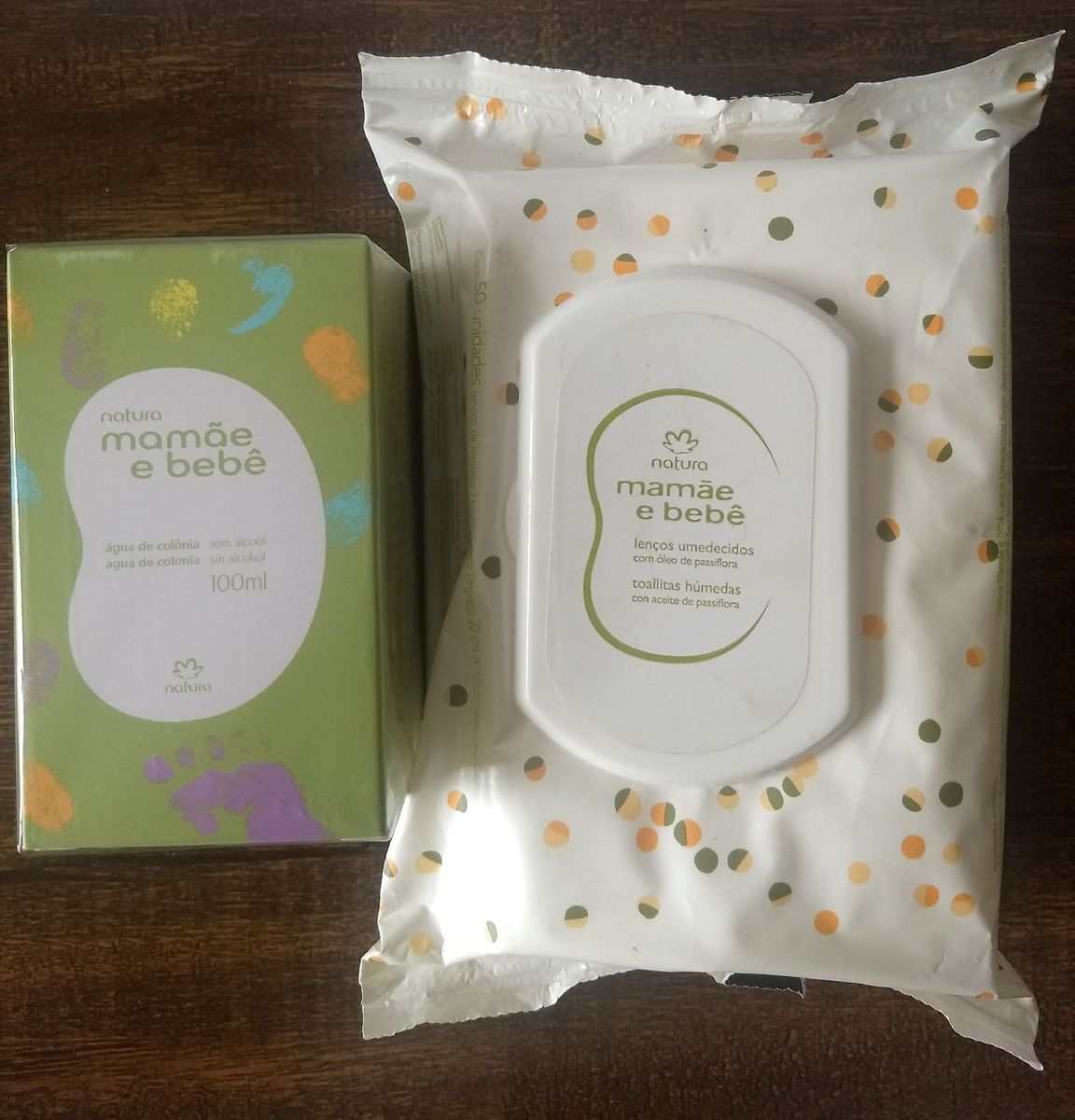 Kit Natura Mamae Bebe Novo Perfume E Lenco Umedecido Item Infantil Natura Nunca Usado Enjoei