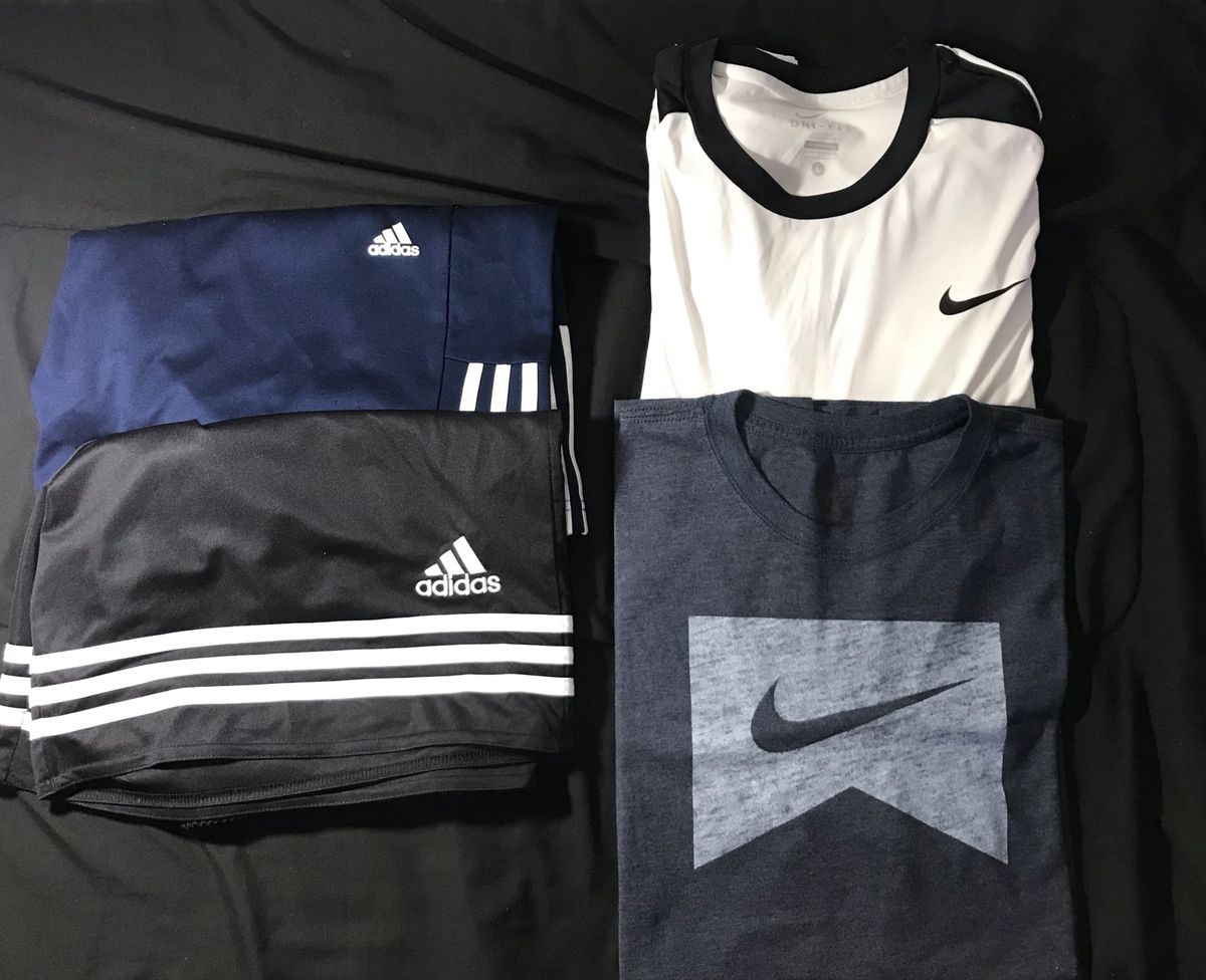 roupas da nike e adidas