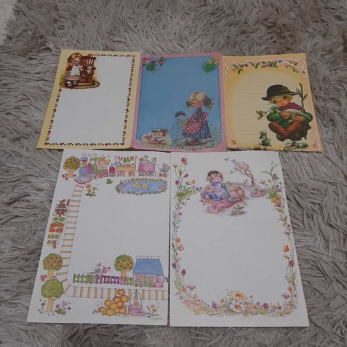 Kit Papel de Carta Anos 80 e 90 | Produto Vintage e Retro Usado ...
