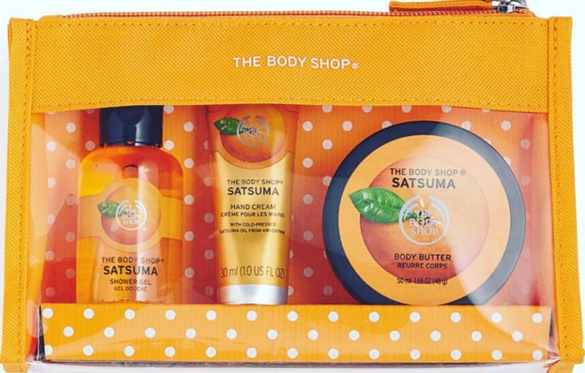 kit para viagem - cremes body shop