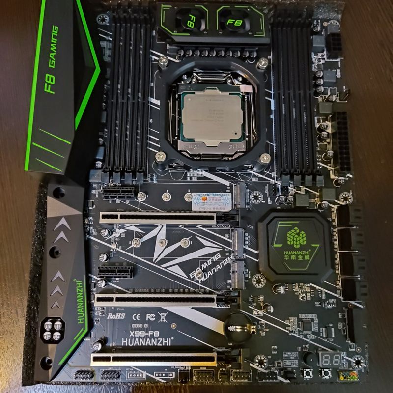 Kit Placa X99-F8 + Xeon 2678 V3 + Ram 8gb - Venda Rápida