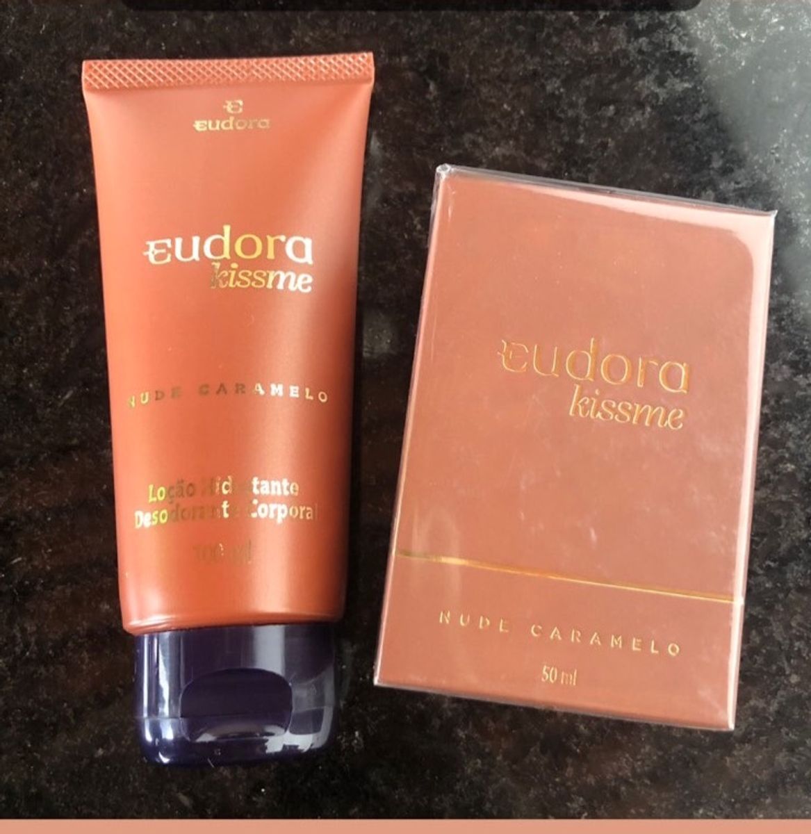 Kit Presente Kiss Me Nude Caramelo Eudora Perfume Feminino Eudora Nunca Usado 70855946 enjoei