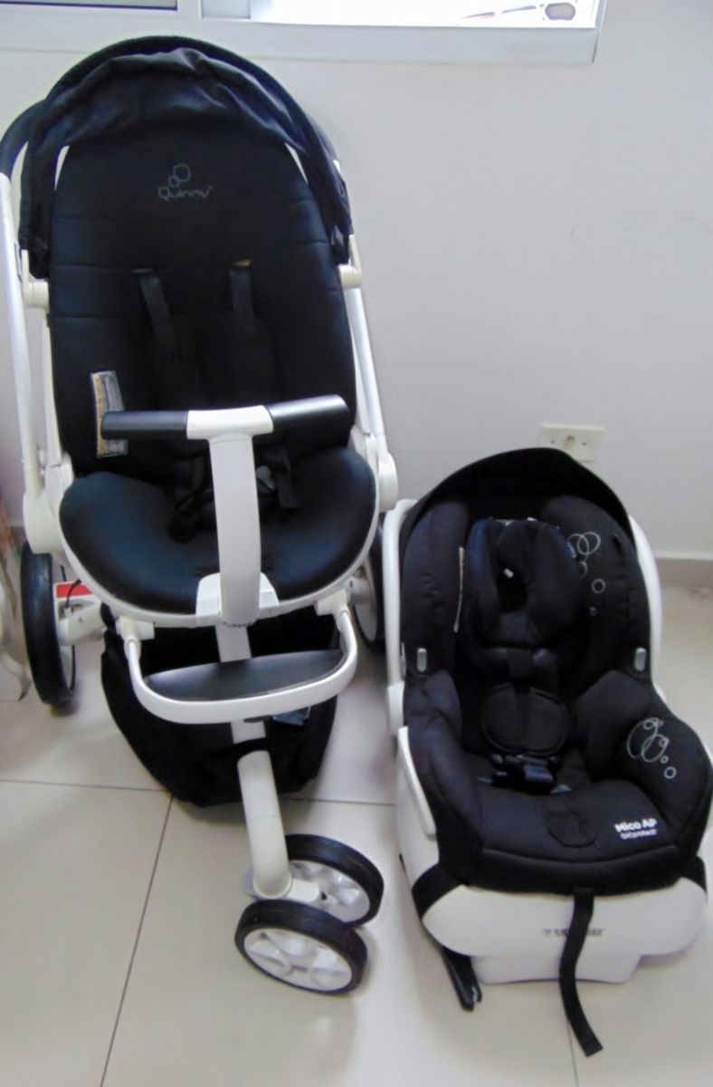 Kit Quinny Moodd Branco Com Bebe Conforto Maxi Cosi Mico Ap E Adaptadores Carrinho De Bebe Quinny Usado Enjoei