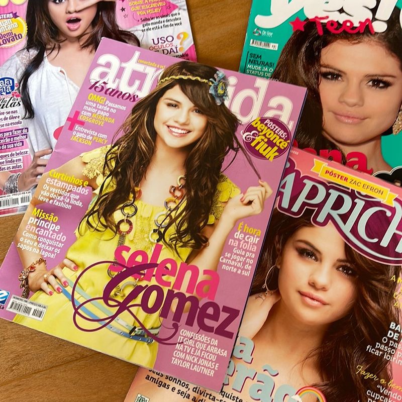 Kit Revistas Antigas Selena Gomez | Revistas Selena Gomez Nunca