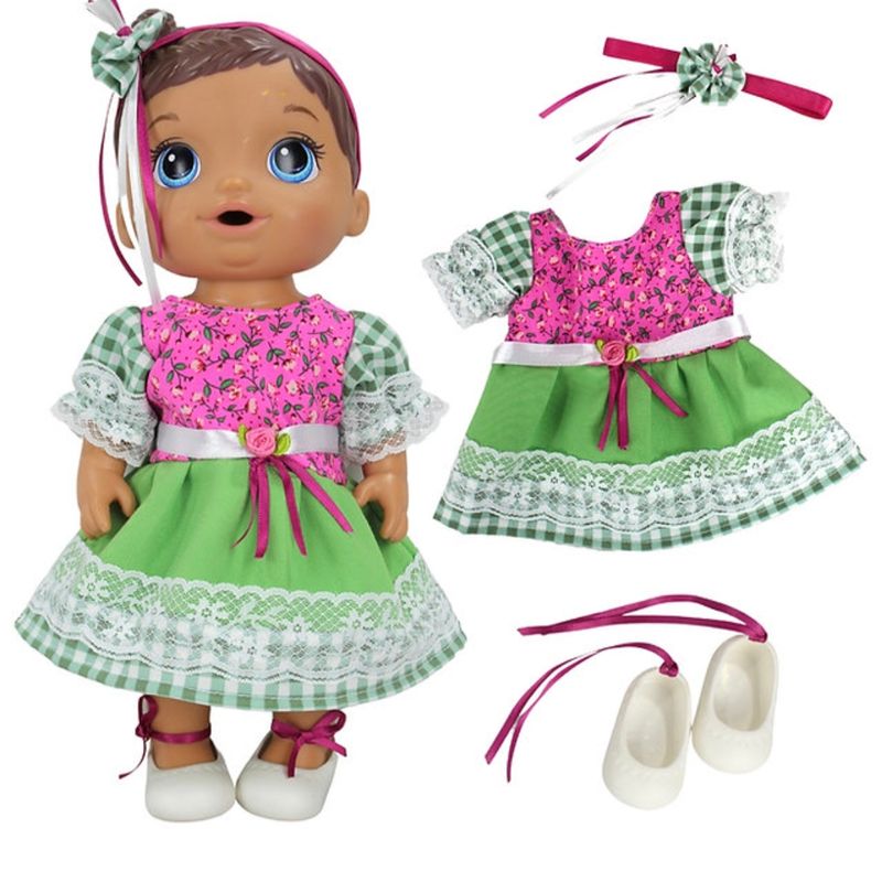 Roupa boneca Baby Alive kit com 5 peças