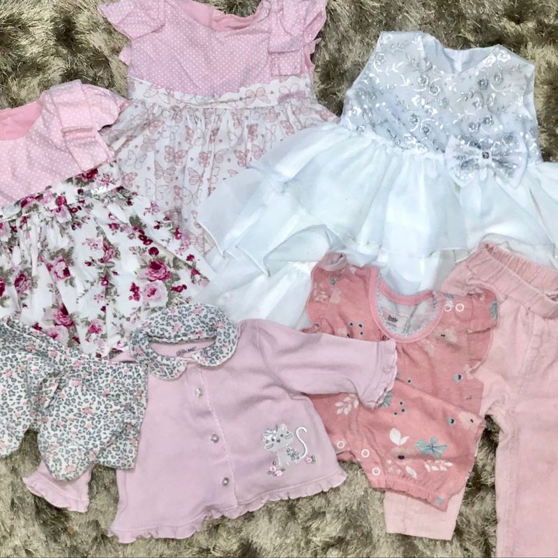 Roupas infantil feminina recem hot sale nascido