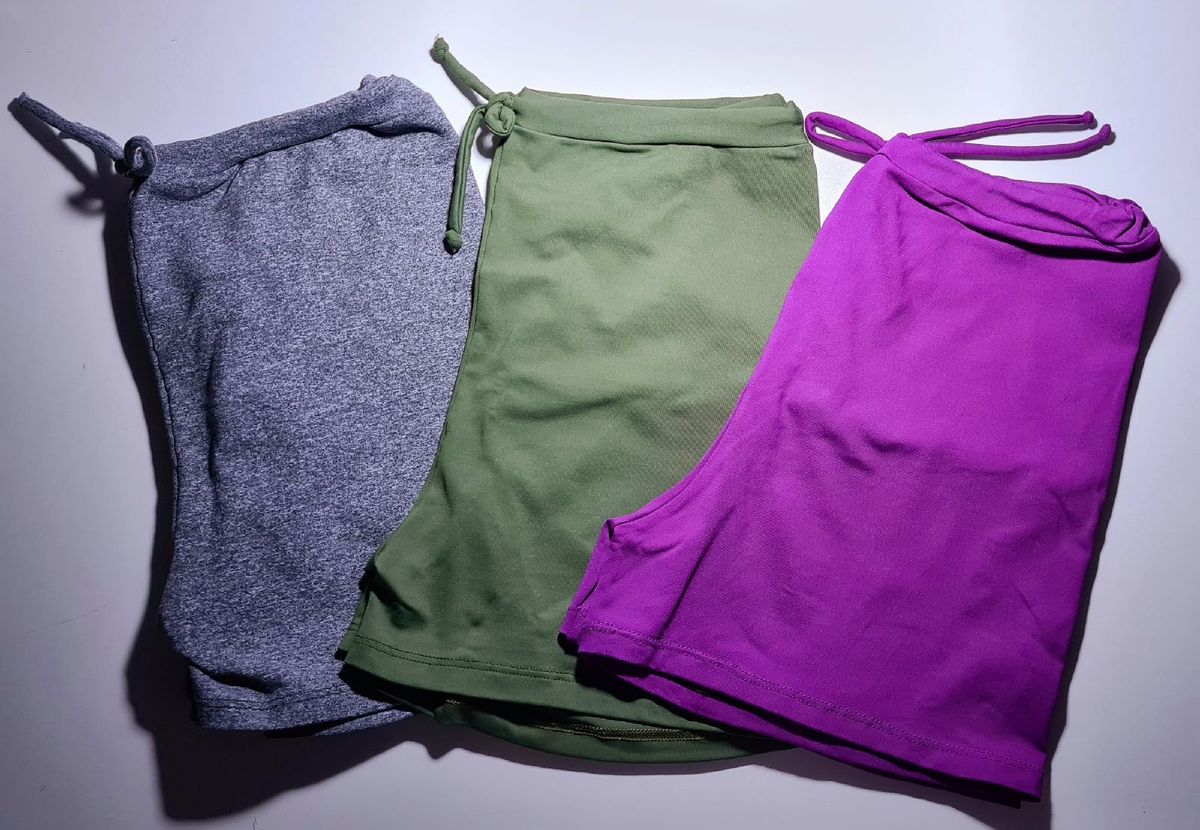 Kit Short Confete Água Azul Shorts Feminino água Azul Usado 50118761