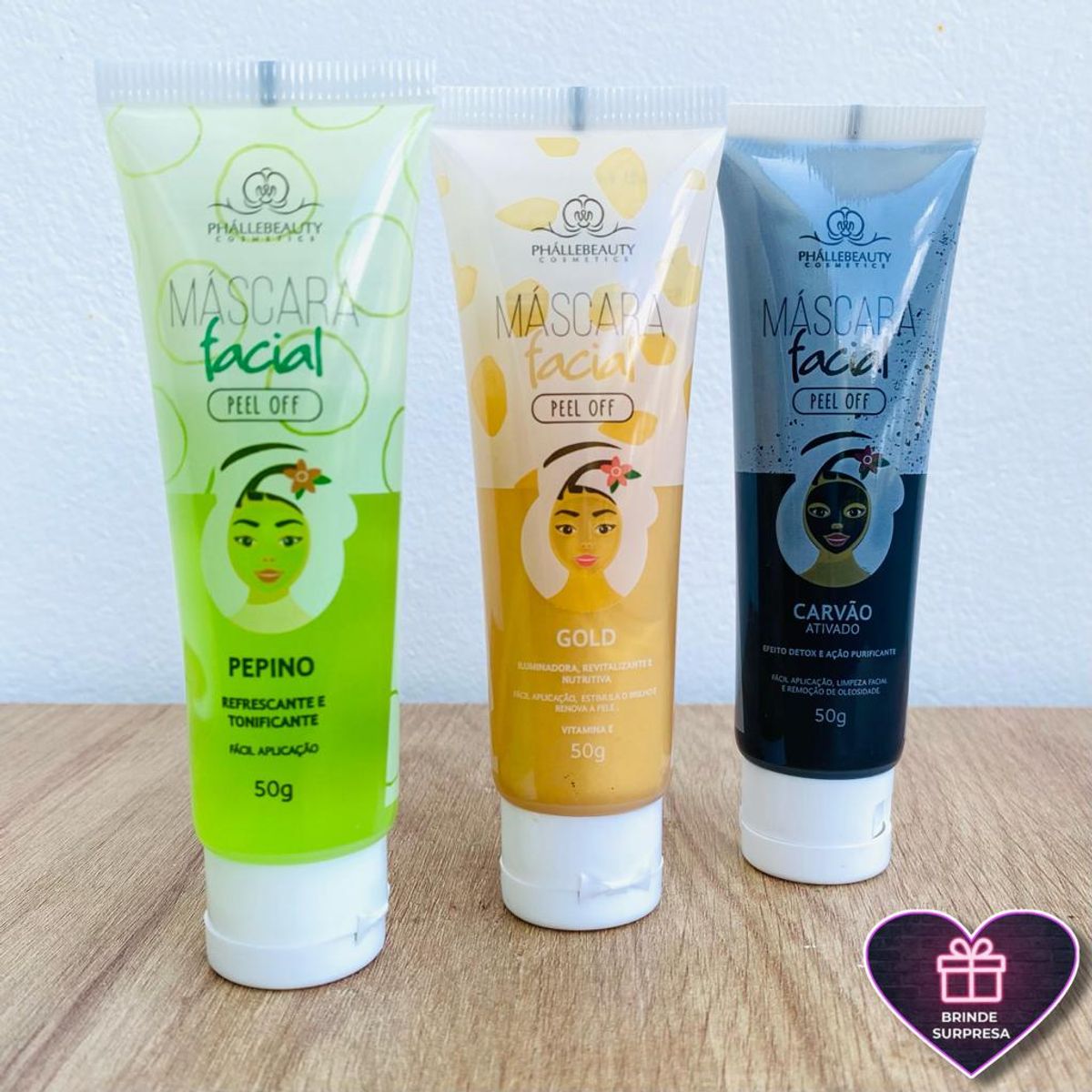 Kit Skin Care Máscara Facial Peel Off + Brinde Phállebeauty