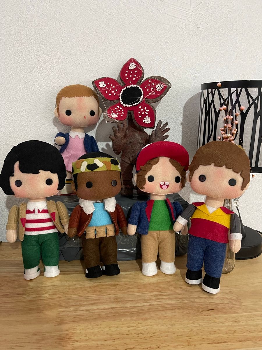 Kit Stranger Things em Feltro 6 Personagens | Item Infantil Stranger ...