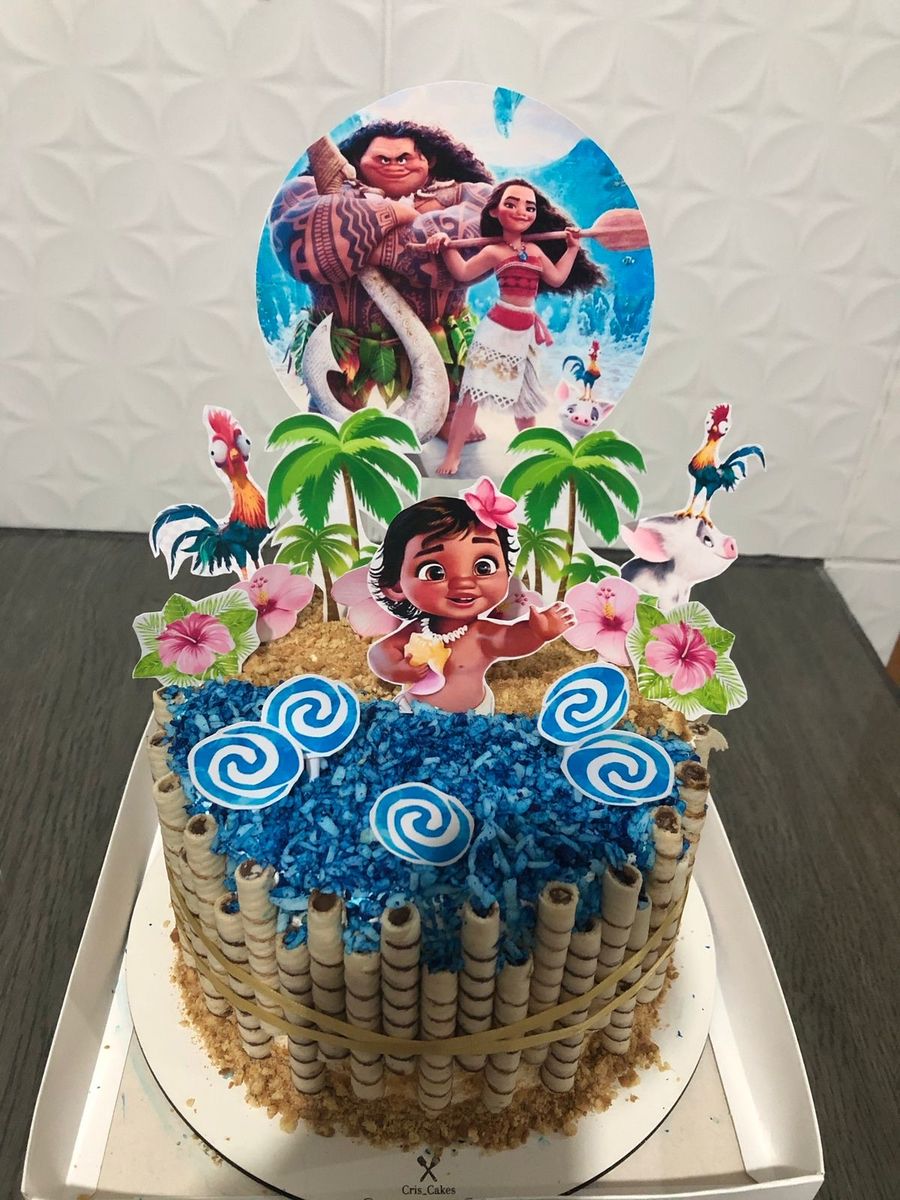 Bolo Decorado Moana