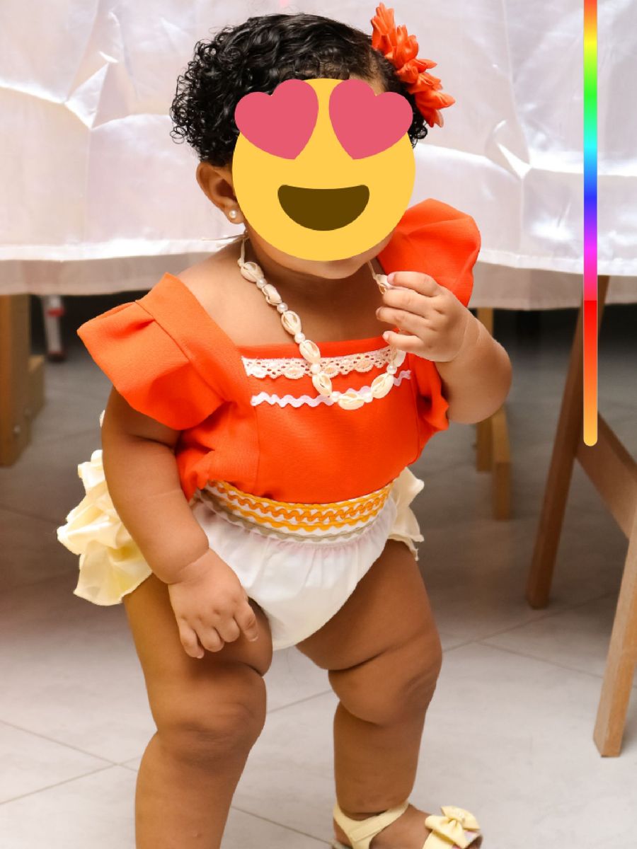 Fantasia Moana Baby | Roupa Infantil para Bebê Usado 73094050 | enjoei