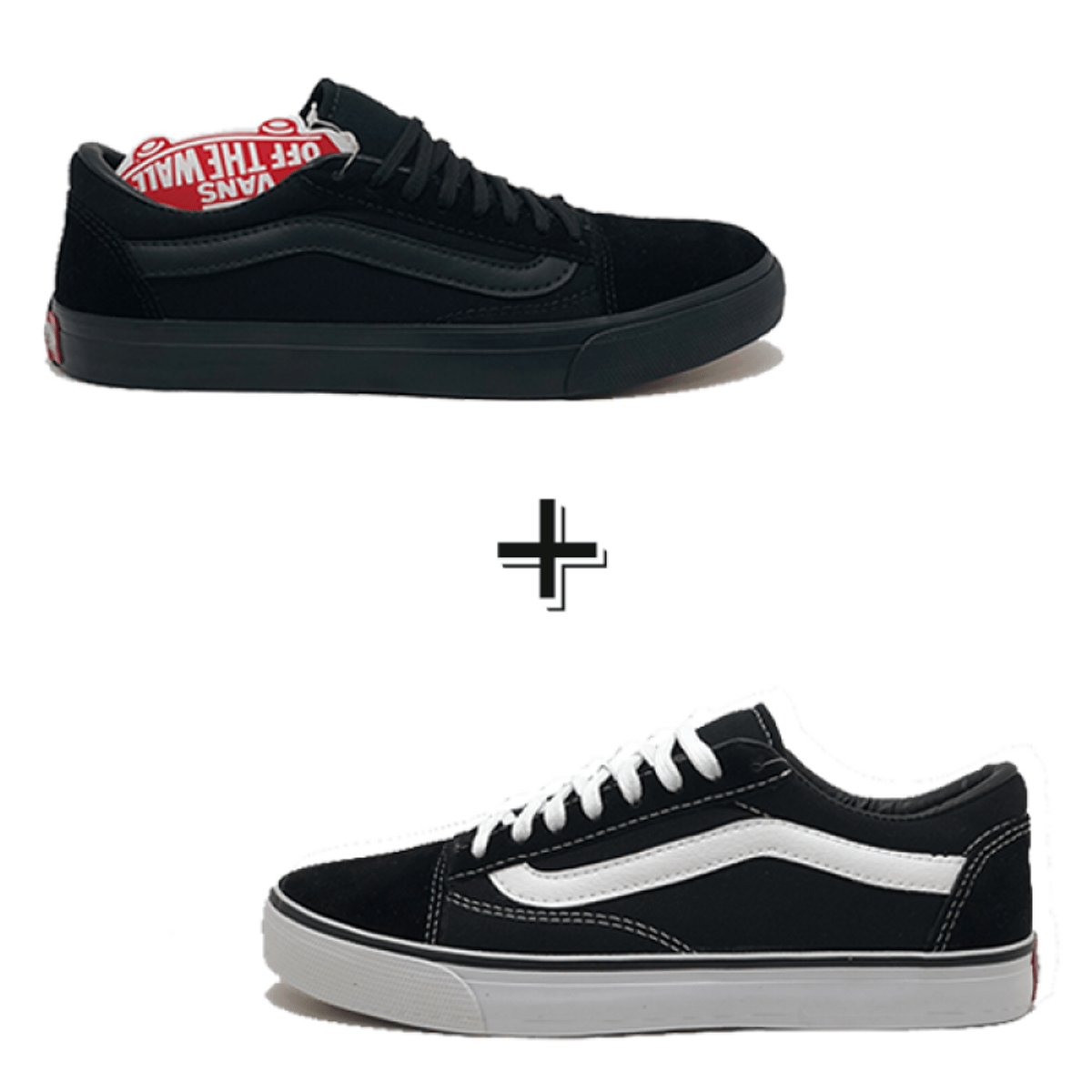 tenis vans off the wall preto