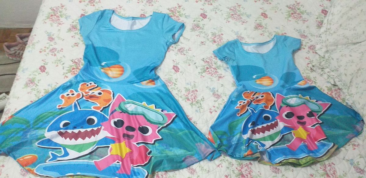 roupa baby shark menina
