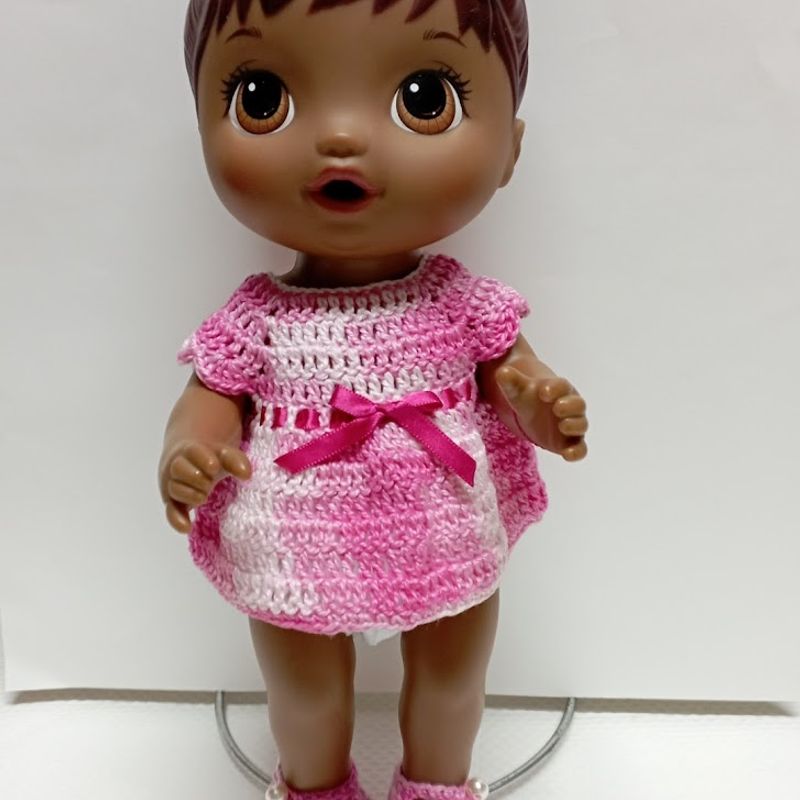 Sapatinho de croche para boneca best sale baby alive