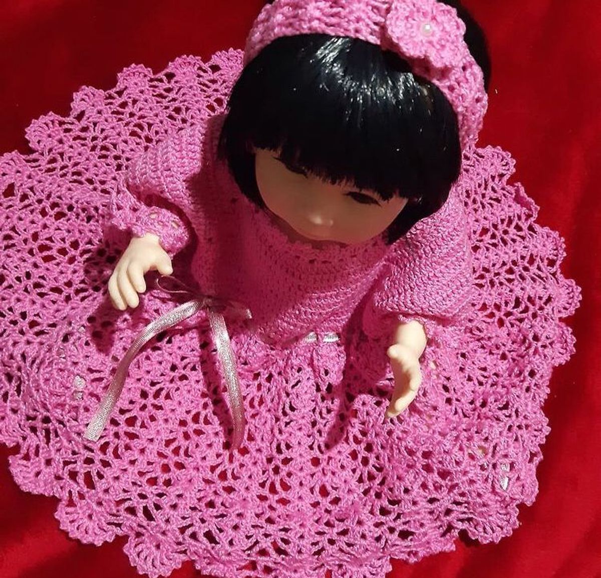 Croche pro Bebe  Roupas de crochê para bonecas, Crochê, Vestidos de crochê  infantil