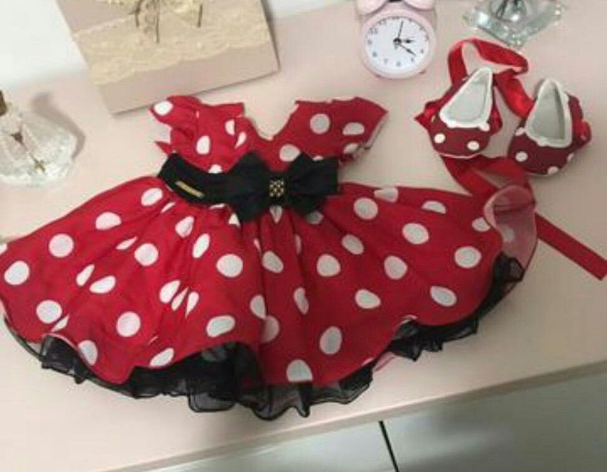 sapatinho de bebe da minnie