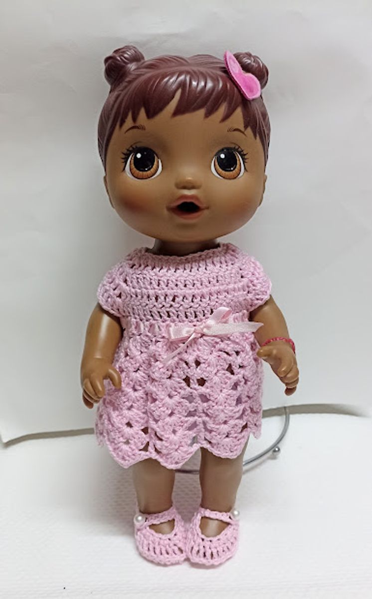 Kit 3 Roupas / Vestidos Baby Alive E Bonecas Similares