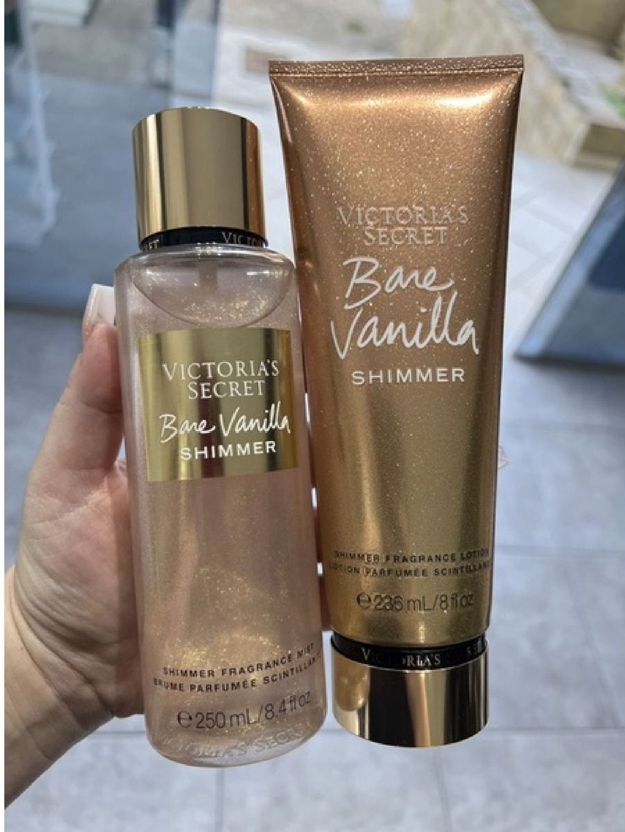 Kit Victória's Secret 1 Bodysplash + 1 Creme Hidratante Bare Vanilla