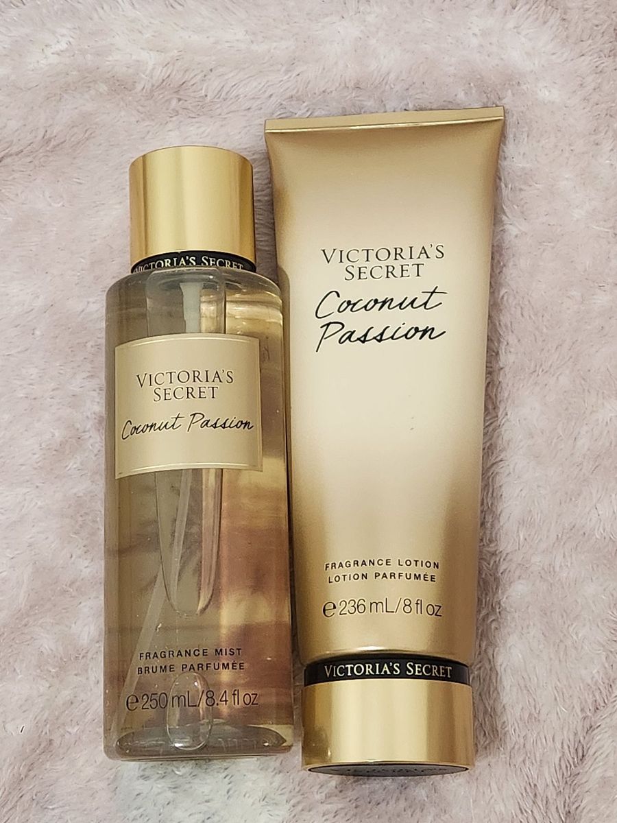 Kit Victorias Secrets Coconut Passion Perfume Feminino Victorias Secret Nunca Usado 84358451