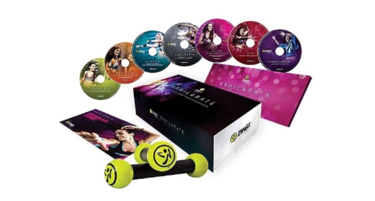 Kit Zumba 7 Dvds Mais 2 Maracas Item p/ Esporte e Outdoor Kit