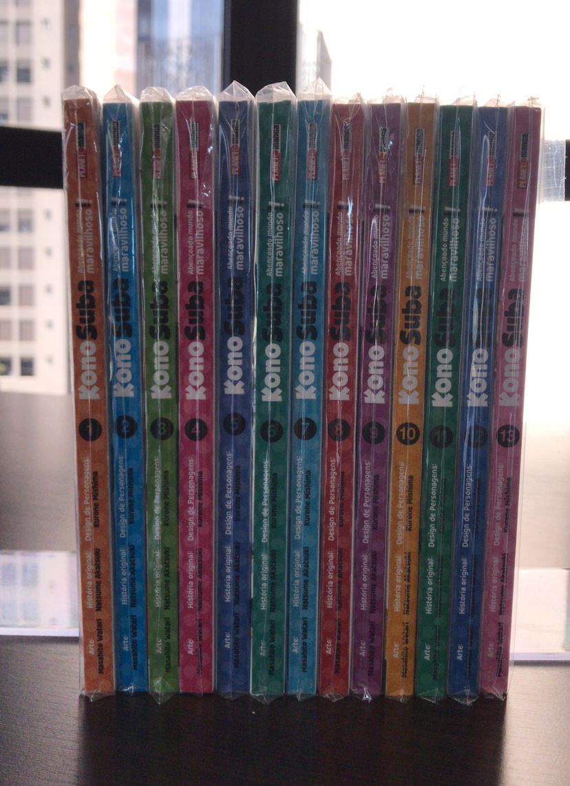 konosuba abençoado mundo maravilhoso !! - vols. 1 ao 13 - mangás panini - mangás panini 