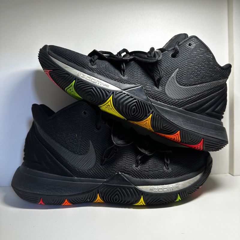 Black and store rainbow kyrie 5