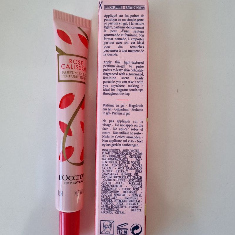 L'Occitane Rose Calisson Fragrância em Gel 15ml | L'Occitane Nunca