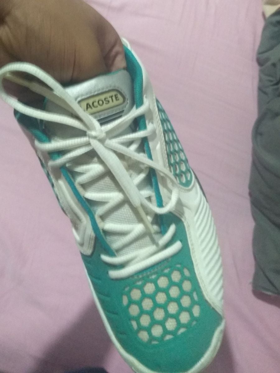 lacoste repel masculino branco e verde