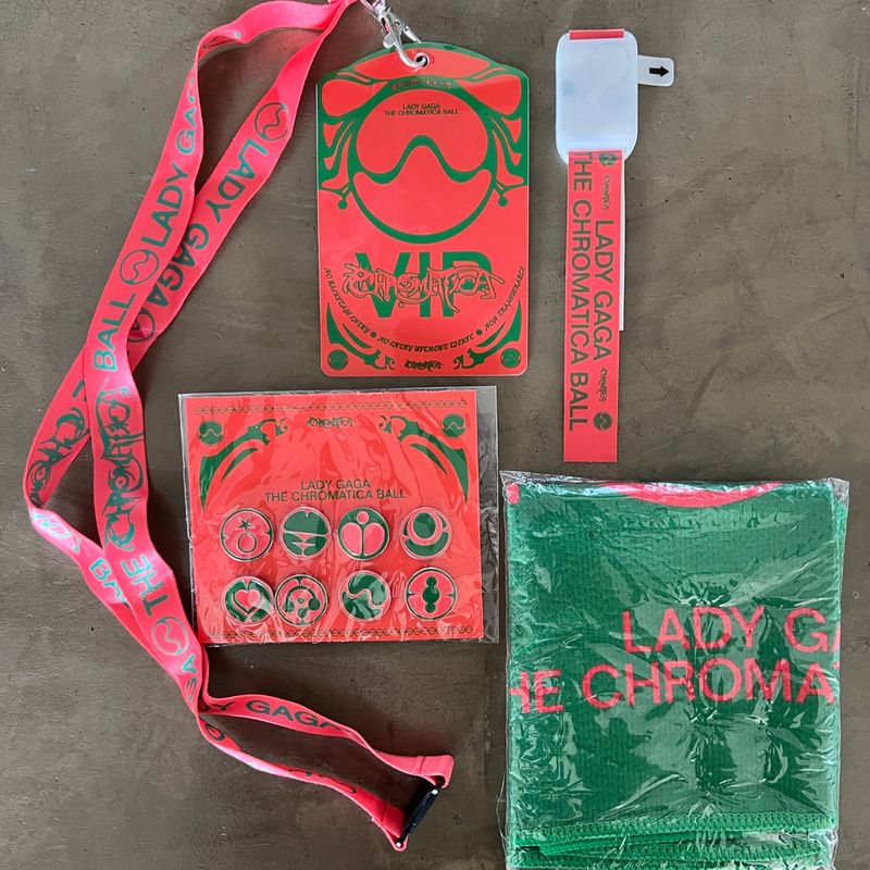 Lady Gaga Kit Vip The Chromatica Ball Tour | Lady Gaga Nunca Usado