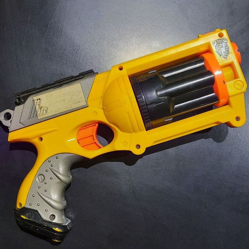 Lança Dardo Nerf Nstrike Mega Hotshock Nerf Vermelho/cinza/laranja