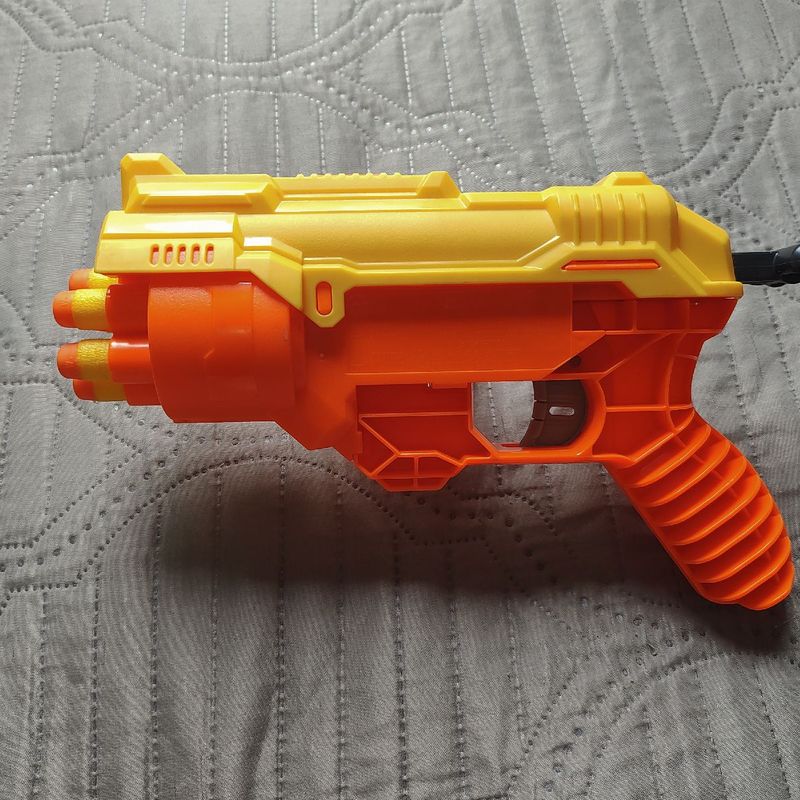 Brinquedo Lançador De Dardos Nerf Boa Rc-6 Arminha Hasbro