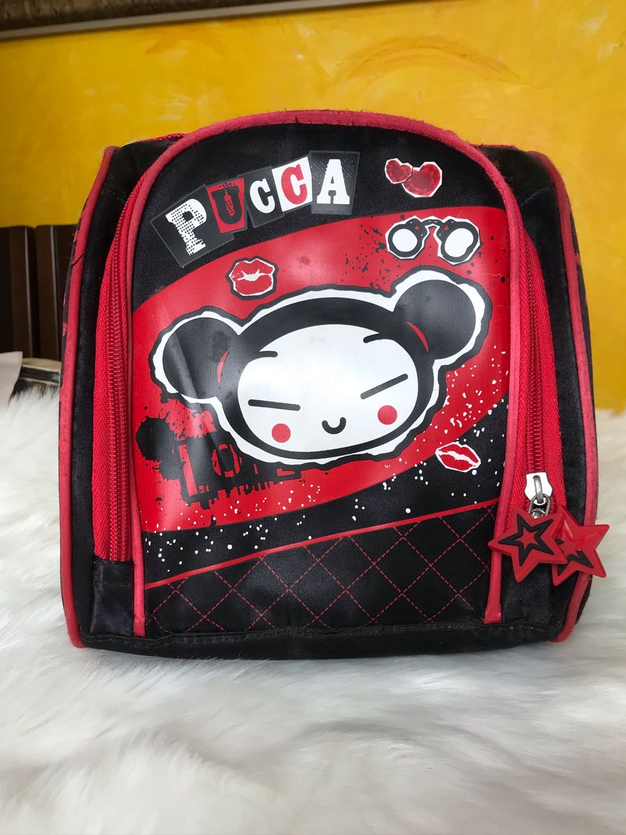 Sac Cabas Pucca Original Turquoise - Coton & PVC - Motif Délié - Petit Modèle