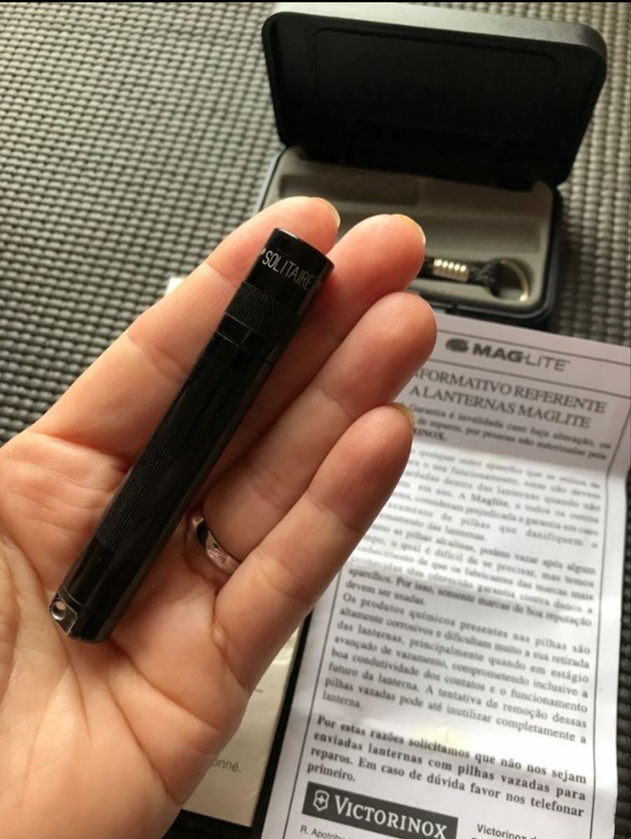 Lanterna Mini Maglite Solitaire - Preta - 1 Pilha Aaa Modelo K3a012 ...