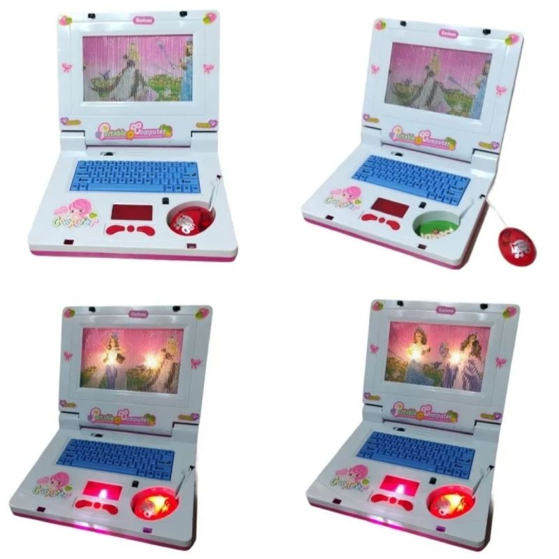 Brinquedo Laptop Notebook Infantil Musical Com Som E Luzes Jogos