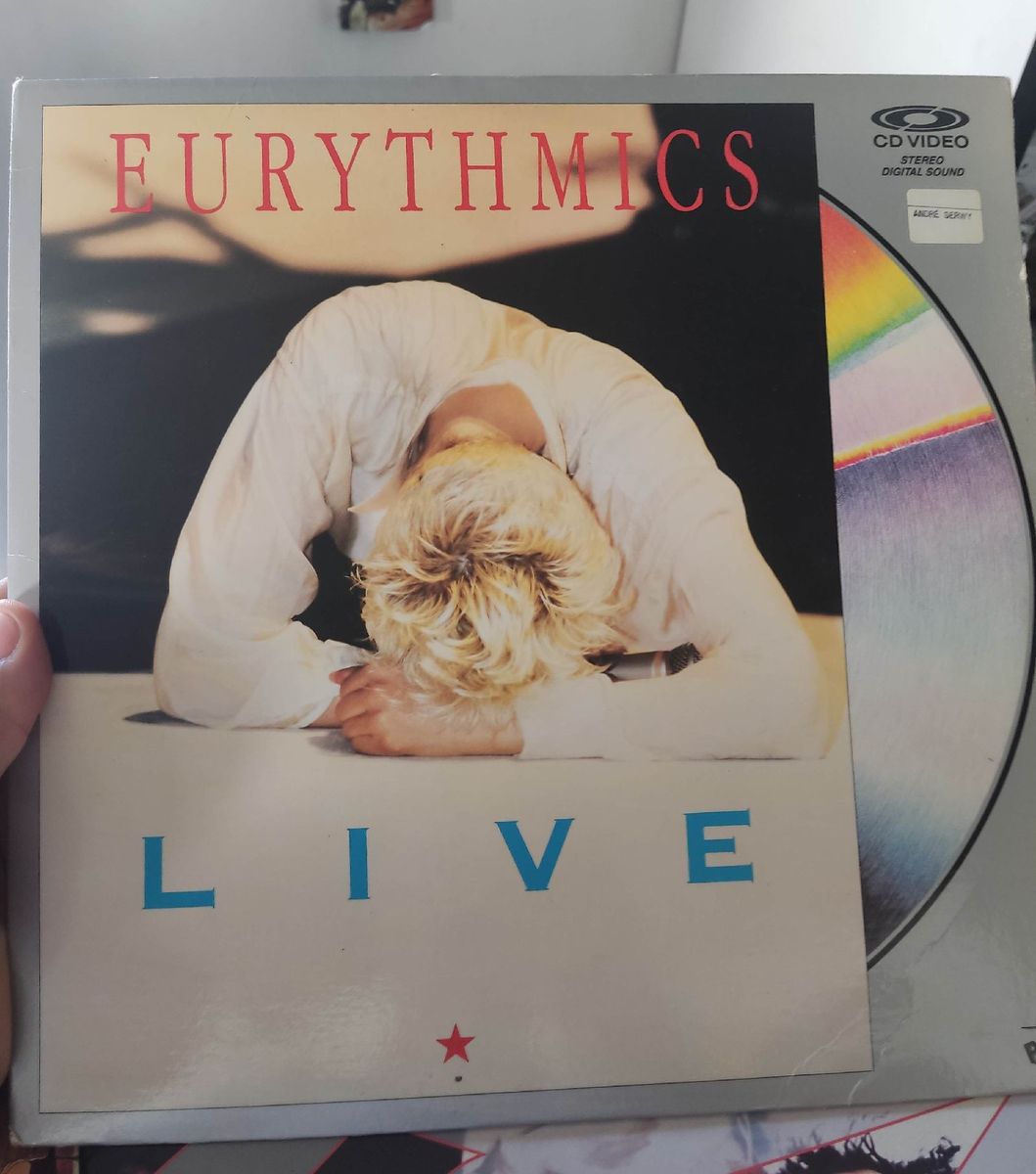 Laser Disc Furythmics Raro Disco Laser Item de Música Laser Disc Usado 75341787 enjoei