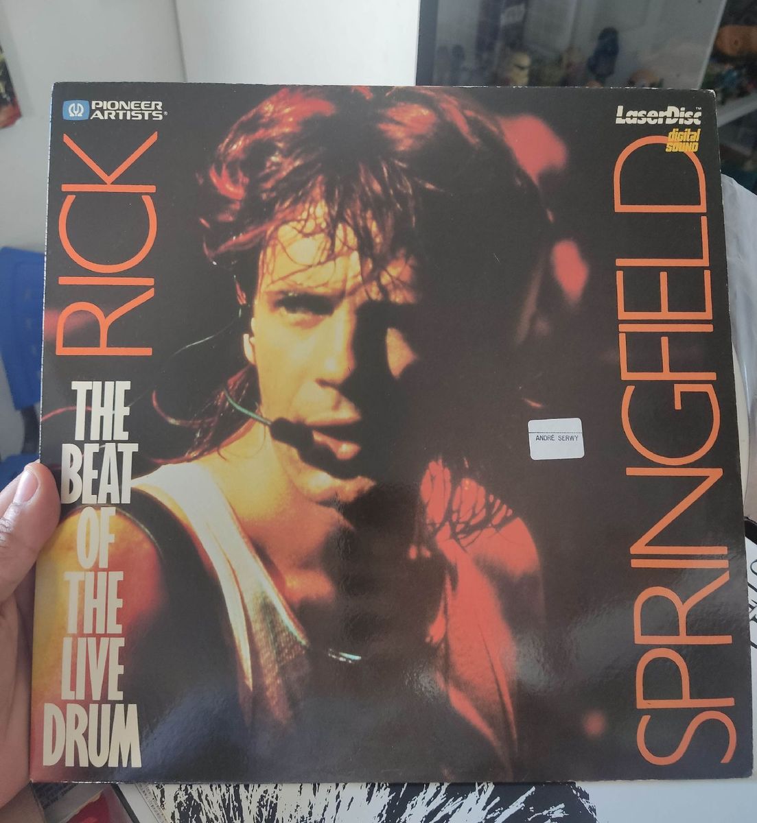 Laser Disc Rick Springfield Raro Disco Laser Produto Vintage e Retro Laser Disc Usado 75341453