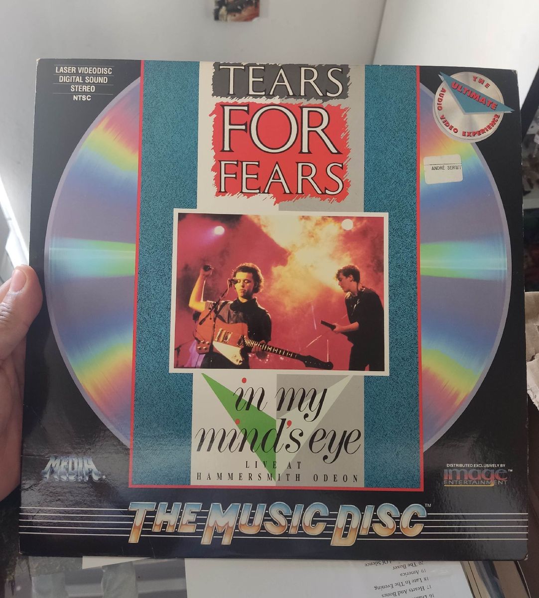 Laser Disc Tears For Fears Raro Disco Laser Produto Vintage e Retro Laser Disc Usado 75341993