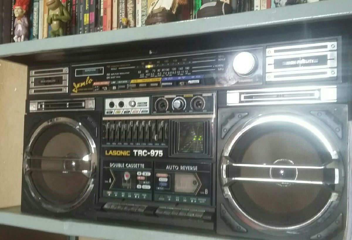 ☆ラジカセ☆LASONIC☆TRC 975☆昭和レトロ☆昭和家電☆ LASONIC