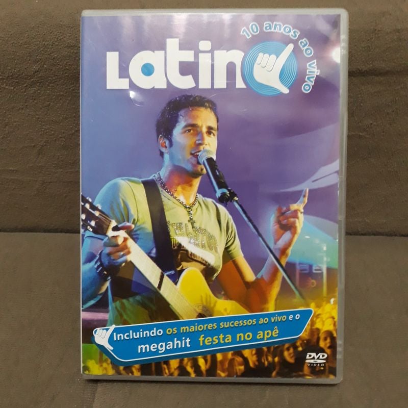 Latino - Dvd - 10 Anos Ao Vivo | Dvd Usado 89037161 | enjoei