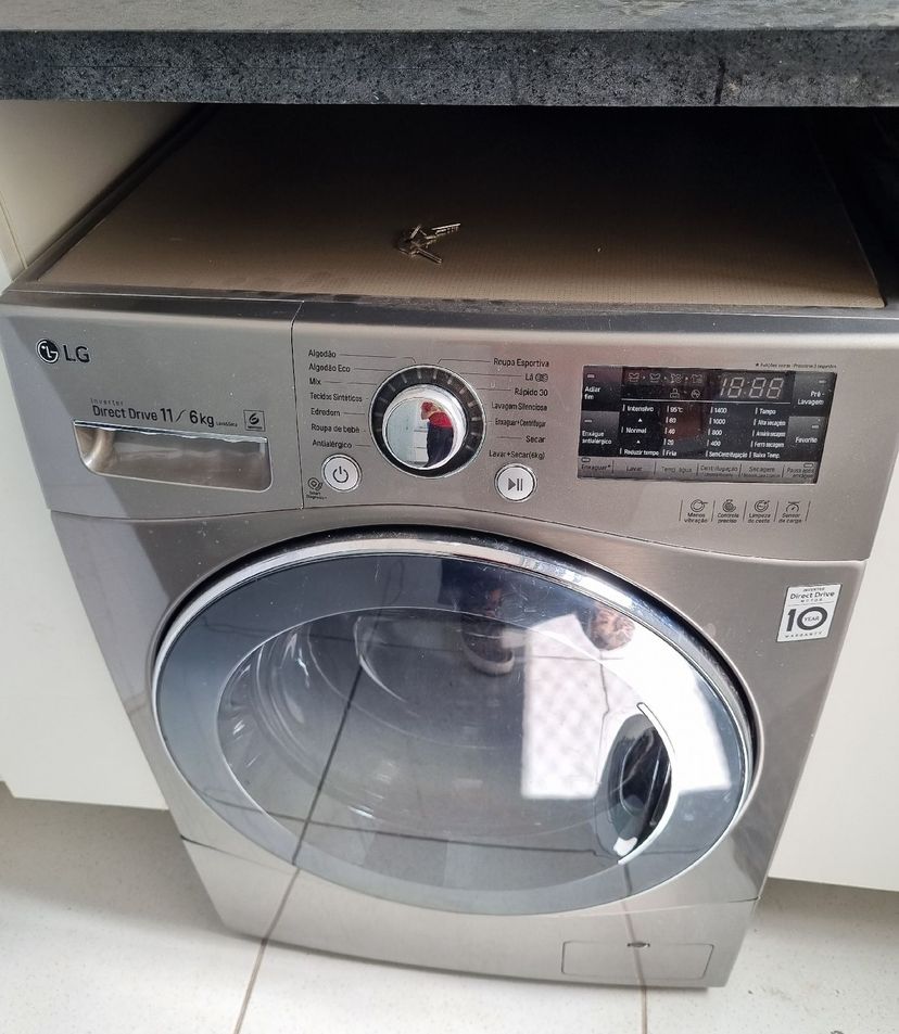 Lava e Seca Lg Direct Drive Inverter 11/6 Kg, Cor Cinza ...