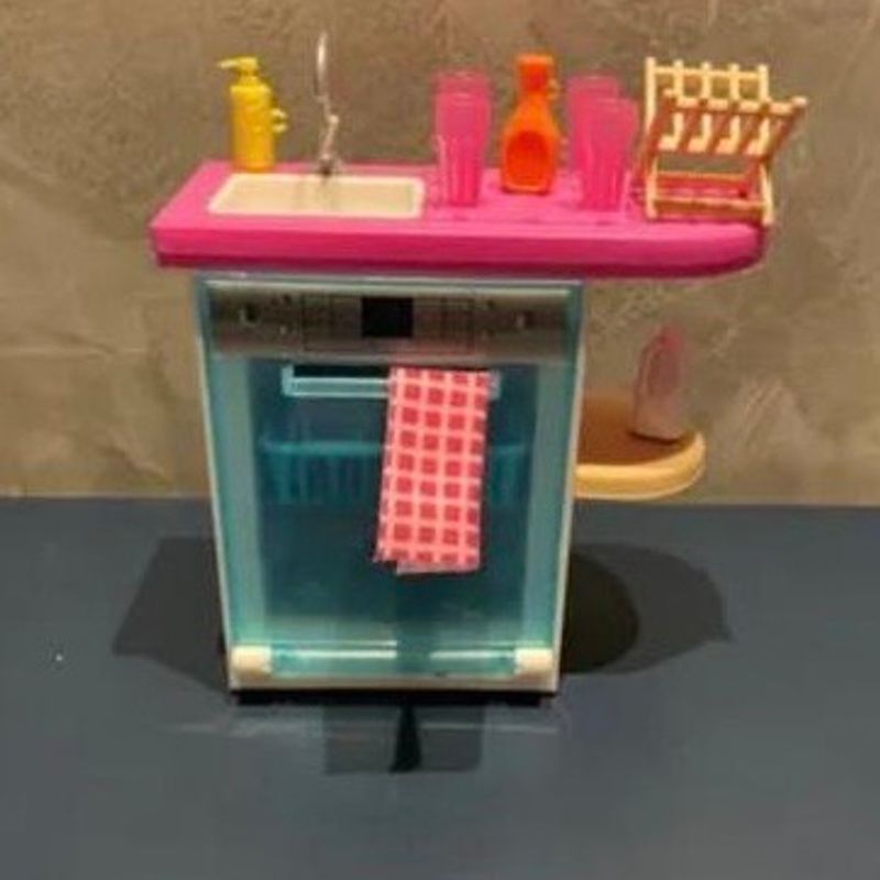 Barbie best sale dishwasher playset