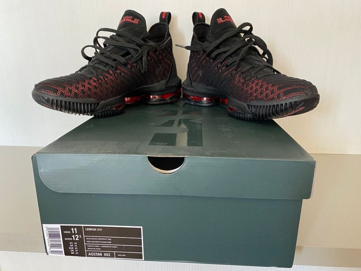 tênis nike lebron xvi fresh bred masculino