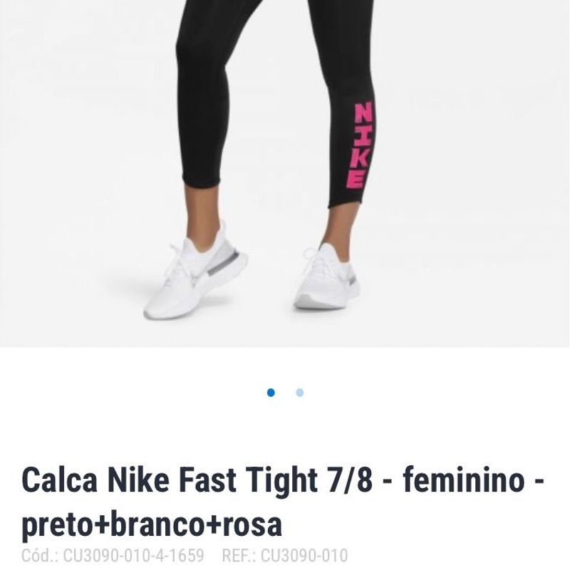 Calca Nike Fast Tight - Compre Online