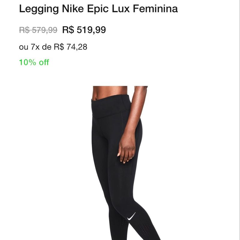 Legging Nike Epic Lux  Calça Feminina Nike Nunca Usado 85375913