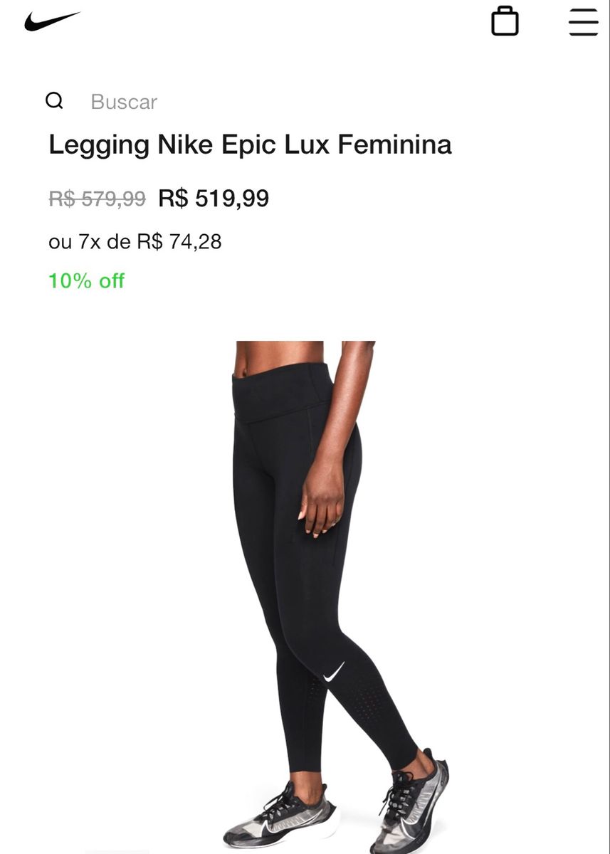 The nike epic store lux tight fit