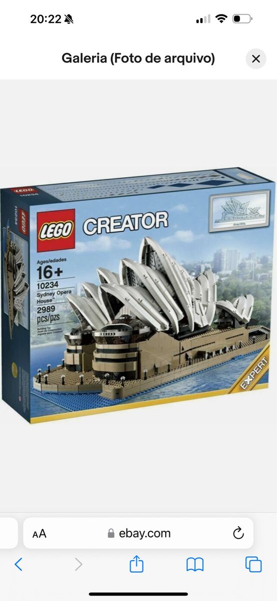 Lego Creator Expert Sydney Opera House (10234) Lego Nunca